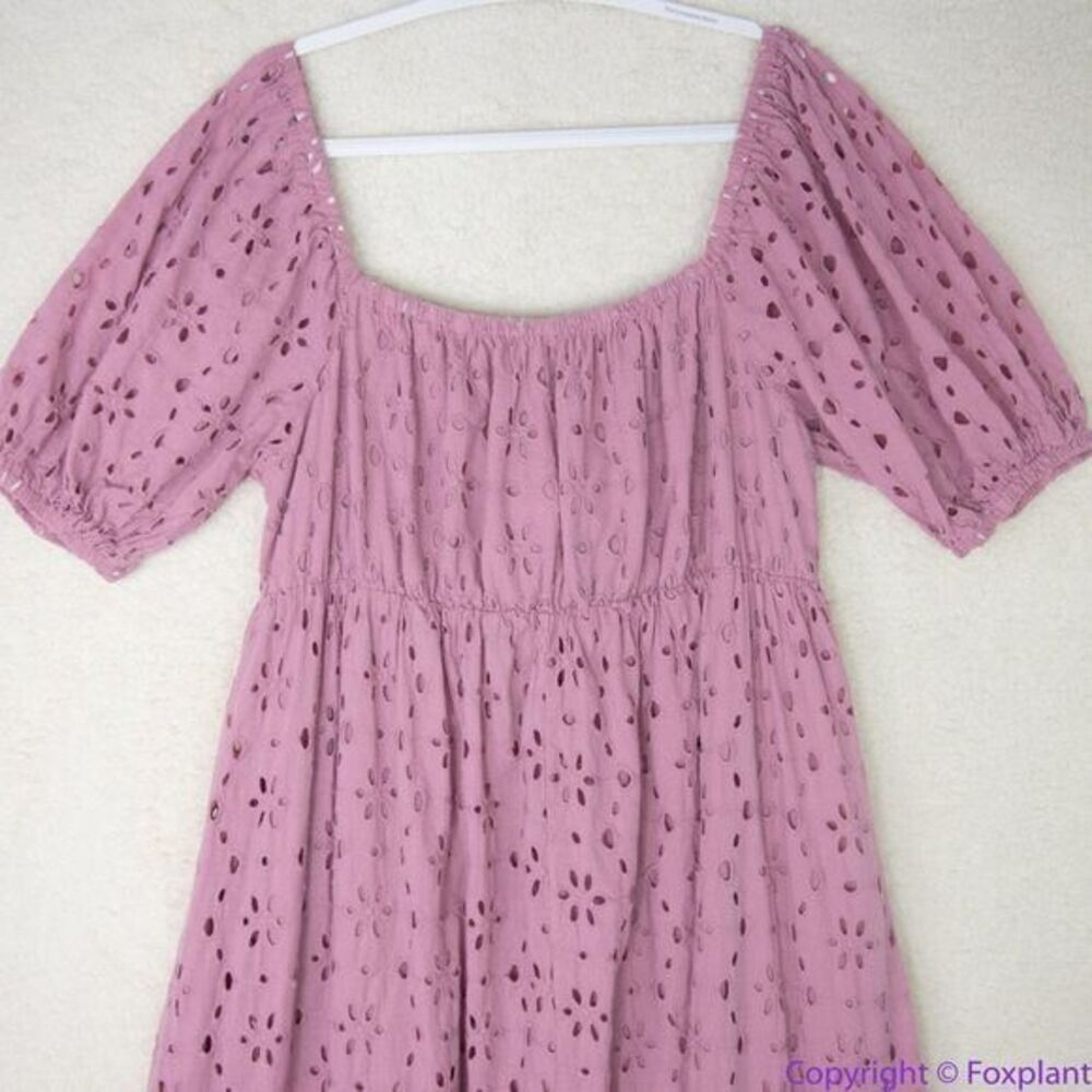 Eloquii Eyelet Tie Front Maxi Dress, 18 - Picture 7 of 16